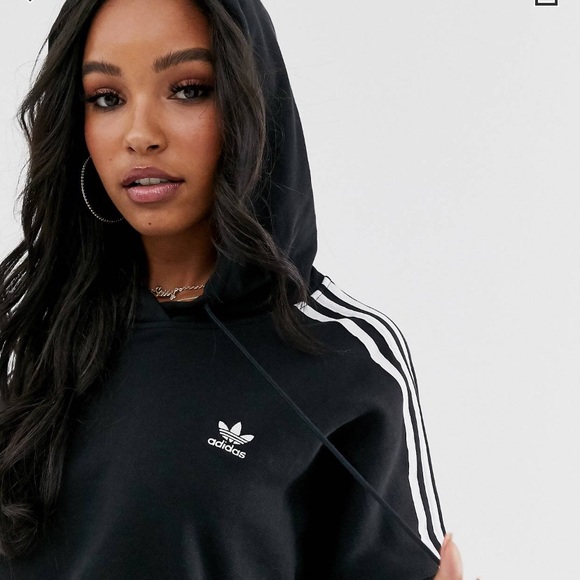 Adidas Originals adicolor cropped hoodie - Picture 6 of 12